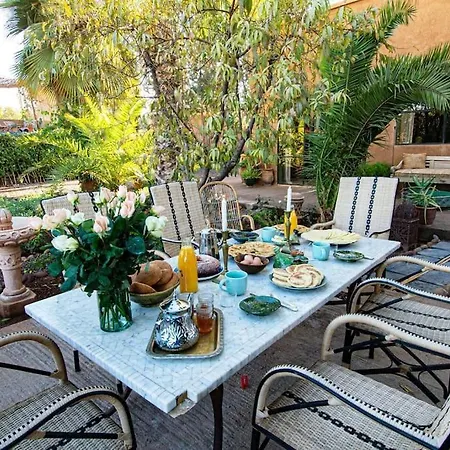 Aux Portes De Marrakech Villa Arts & Deco Avec Piscine 马拉喀什 外观 照片