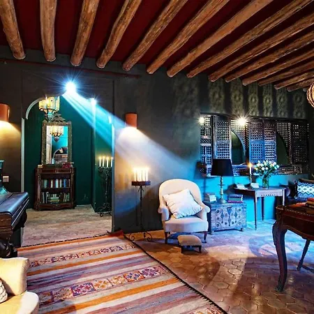 Aux Portes De Marrakech Villa Arts & Deco Avec Piscine 马拉喀什 外观 照片